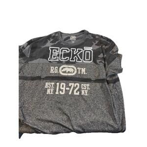Vintage Ecko Unltd‎ Shirt Mens 3XL Gray Streetwear Graphic Skater Grunge Y2K